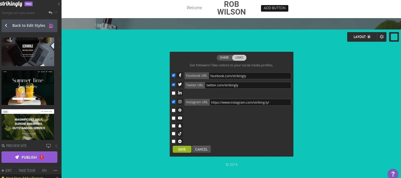 null social media integration